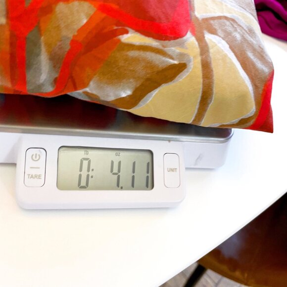 COS Red Patterned Cotton Short Sleeve Blouse Top, Size 2 - Picture 4 of 4